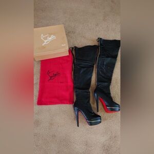 Authentic Christian Louboutin Thigh High Boots